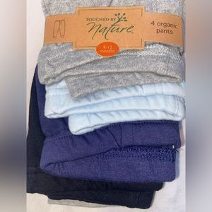 (4) organic nature pants, size 9-12m